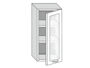 19.40.3 Шкаф настенный (h=913) на 400мм с 1-ой стекл. дверцей в Красновишерске - krasnovishersk.магазин96.com | фото