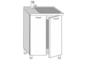 2.60.2мн Шкаф-стол на 600мм под накладную мойку с 2-мя дверцами в Красновишерске - krasnovishersk.магазин96.com | фото