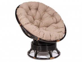 Кресло-качалка Papasan w 23/01 B с подушкой Antique brown, экошерсть Коричневый в Красновишерске - krasnovishersk.магазин96.com | фото