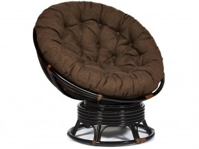 Кресло-качалка Papasan w 23/01 B с подушкой Antique brown, ткань Коричневый в Красновишерске - krasnovishersk.магазин96.com | фото