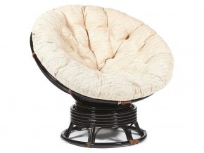 Кресло-качалка Papasan w 23/01 B с подушкой Antique brown, ткань Старт в Красновишерске - krasnovishersk.магазин96.com | фото