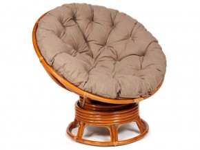 Кресло-качалка Papasan w 23/01 B с подушкой Cognac, экошерсть Коричневый в Красновишерске - krasnovishersk.магазин96.com | фото