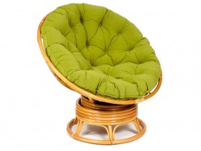 Кресло-качалка Papasan w 23/01 B с подушкой Honey, флок Олива в Красновишерске - krasnovishersk.магазин96.com | фото