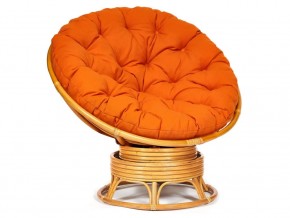 Кресло-качалка Papasan w 23/01 B с подушкой Honey, ткань Оранжевый в Красновишерске - krasnovishersk.магазин96.com | фото