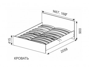 Кровать 1600х2000 ортопедическое основание в Красновишерске - krasnovishersk.магазин96.com | фото