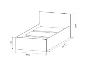 Кровать одинарная (Без матраца 0,9*2,0) в Красновишерске - krasnovishersk.магазин96.com | фото
