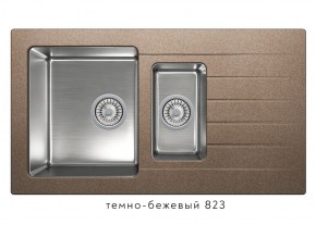 Мойка комбинированная Tolero twist TTS-890 Темно-бежевый 823 в Красновишерске - krasnovishersk.магазин96.com | фото